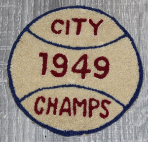 VINTAGE CITY CHAMPS 1949 PATCH  4 5/8"