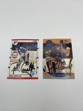 1990-91 Pro Set & 1990-91 Score Paul Cavallini Autographed Hockey Cards