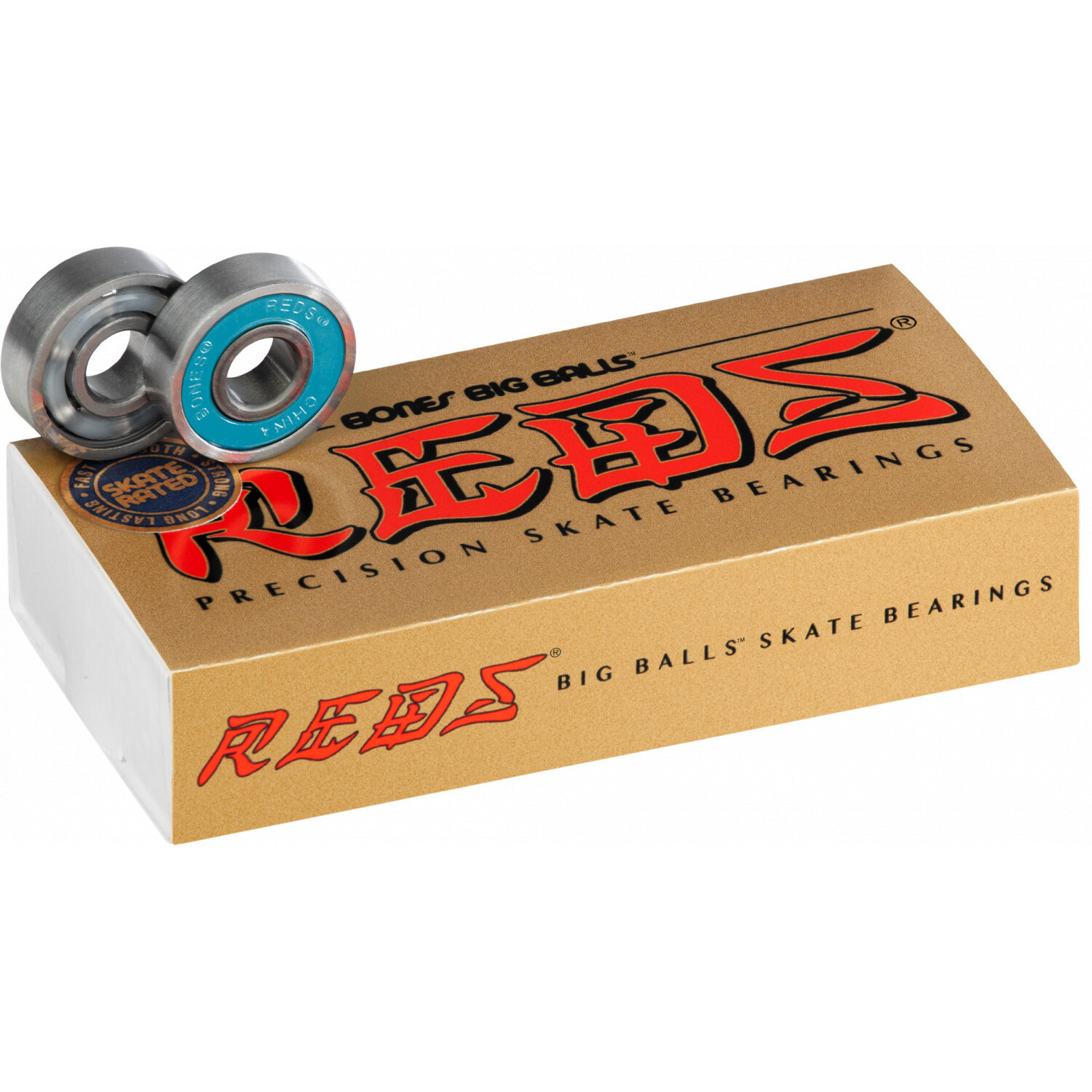 Bones Bearings Big Balls Reds Precision Skate Rated Bearings