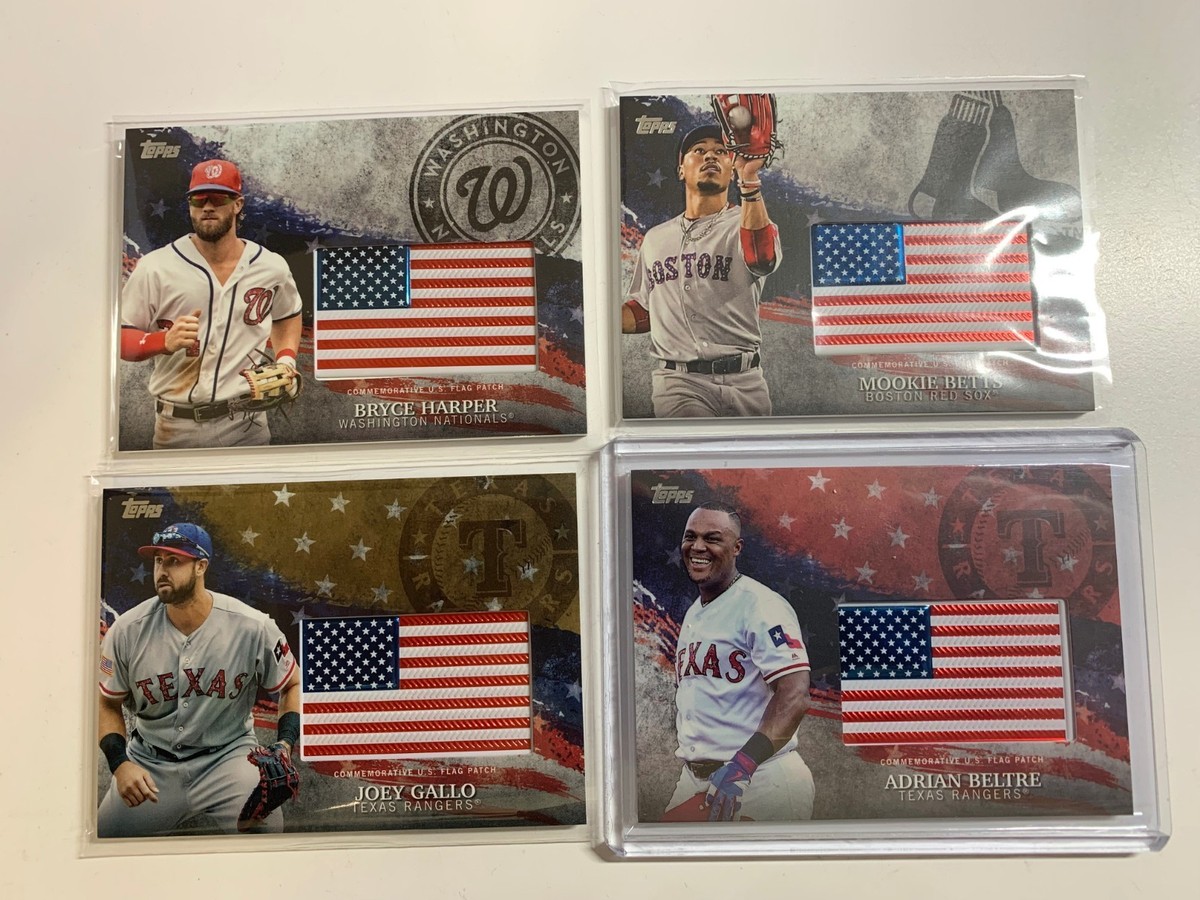 2018 TOPPS SERIES 2 INDEPENDENCE DAY U.S. FLAG PATCH CARD YOU PICK 