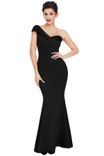 Women Evening Gown Mermaid Maxi Party Long One Shoulder Cocktail Prom Dress US 6