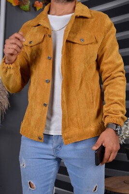 Corduroy Jacket Cord Jacke Gelb Jeansjacke Cord Herren Cordjacke