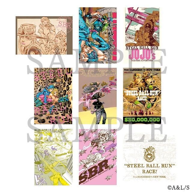 JOJO's BIZARRE ADVENTURE ポストカードセット JOJO CARAVAN Exhibition post card collection AB Complete set