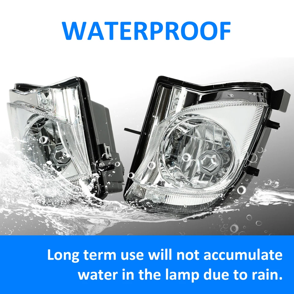 Pair For Lexus IS250 IS350 2006 2007 2008-2010 Bumper Clear Fog Lights w/Bulbs - Image 4 of 4