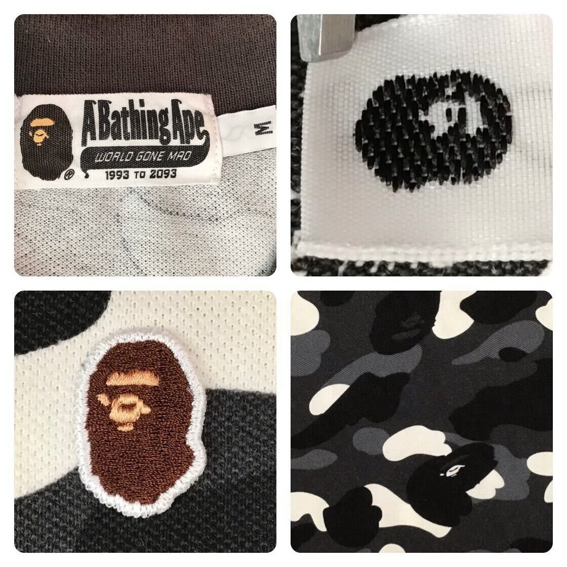 Glow in the dark BAPE City camo polo shirt Black A Bathing Glow in the dark BAPE City camo polo shirt Black A Bathing