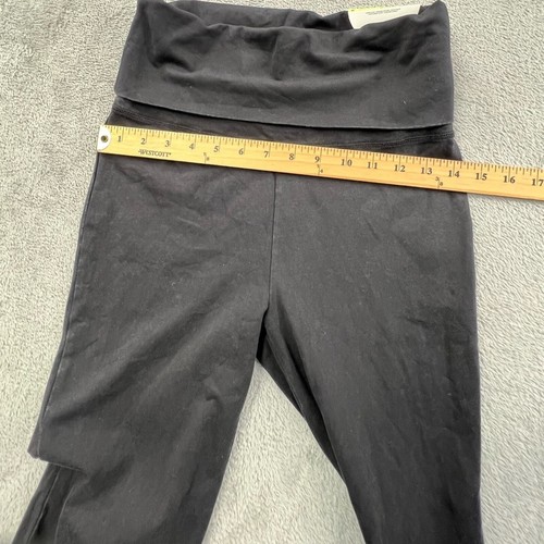 NUEVO Leggings cortos Aerie M negros súper acampanados anchos plegables usados en look - Imagen 7 de 13