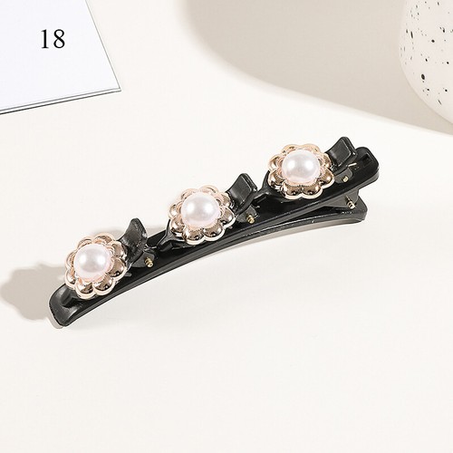 Haarnadel Seite Bangs Clip Tooth-Shaped Perle Kristall Blume Geflochten Haar ✪ ↑ - Bild 30 von 67