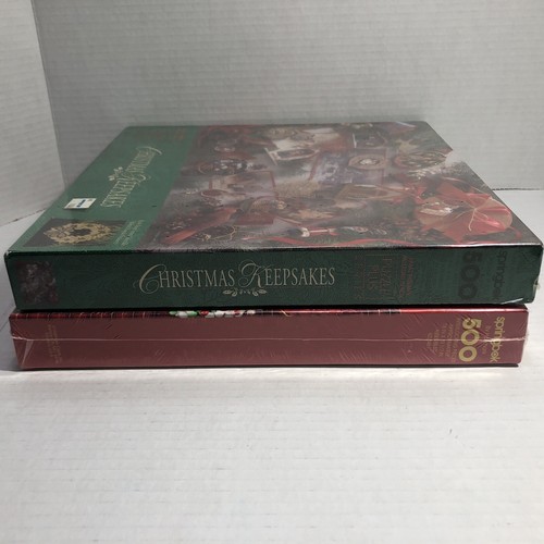 Springbok Hallmark Keepsakes 500 pc Xmas Puzzles NEW w/ Brass Trimmers 1990's - Picture 7 of 11