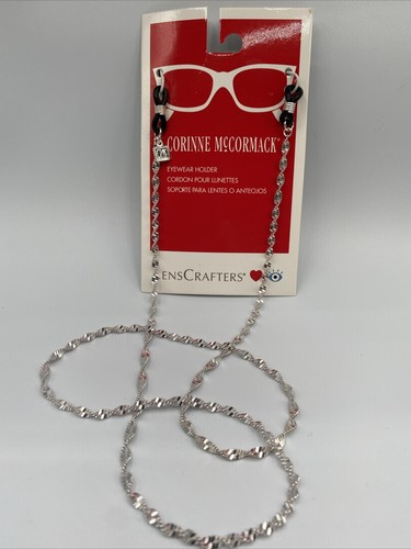 LensCrafters- Corinne McCormack- Silver Spiraled Eyewear Holder - Picture 3 of 5