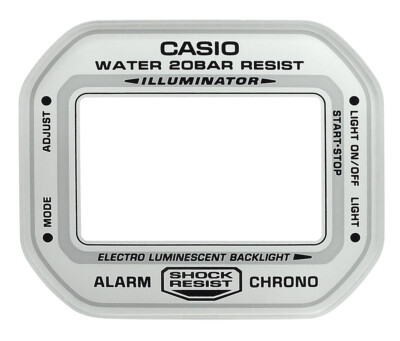 Casio G-Shock Mineral - / Ersatzglas eckig weißer Rand DW-5600MW-7