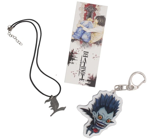 Anime Death Note Cosplay Notebook with Feather Pen, Necklace and Keychain - Picture 3 of 8