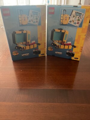 Lego: Yellow Travel Suitcase 40817 (X2) LOT