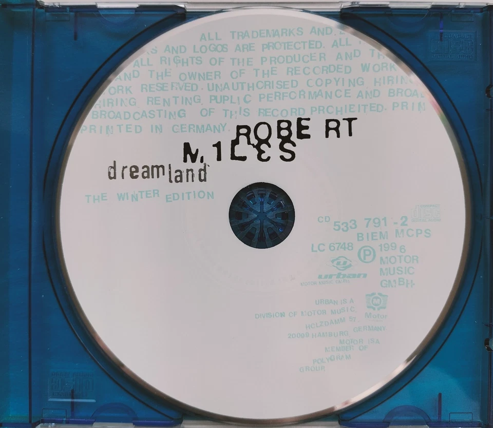 ROBERT MILES Dreamland CD 1996 WINTER EDITION Enigma Daft Punk Eiffel 65 Culture - Bild 2 von 4