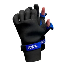 GLACIER GLOVE - Pro Angler - Black - Slit Finger Glove - Medium - New With Tags