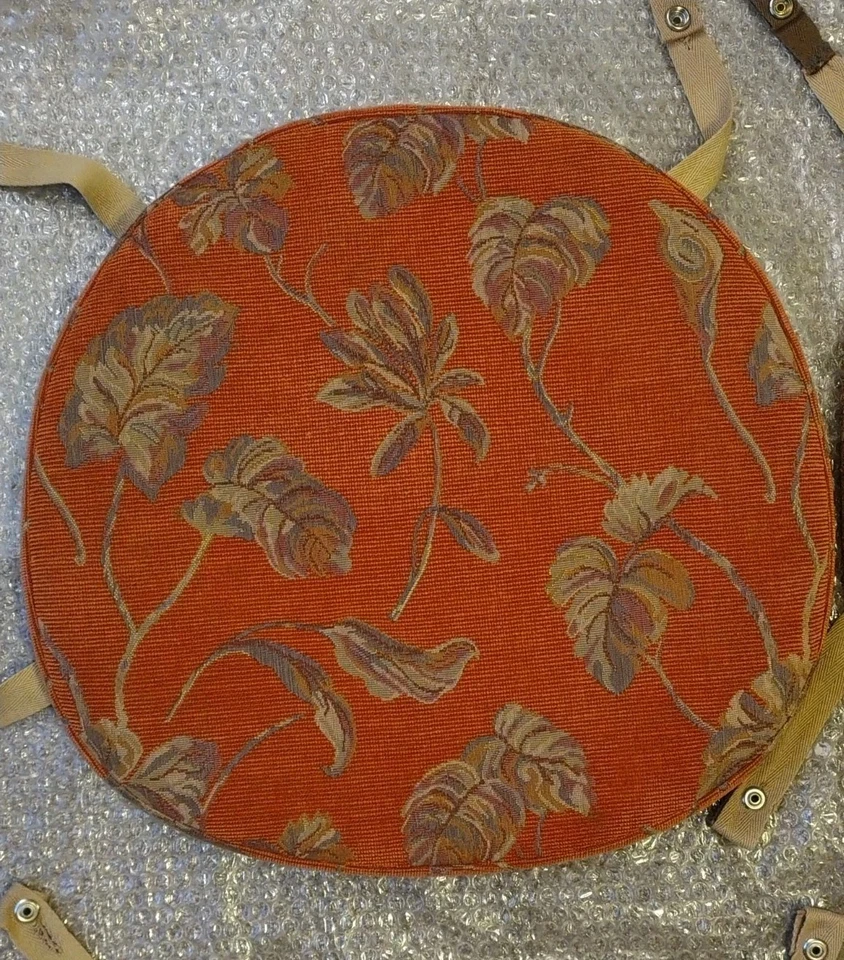 X4 FLORAL ERCOL SEAT PADS FOR QUAKER WINDSOR/SWAN BACKS/GOLDSMITH DINING CHAIRS. - Image 2 of 4