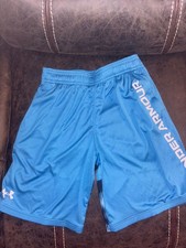 NWT Under Armour Stunt 3.0 Printed Shorts Youth Medium Blue Basketball Shorts