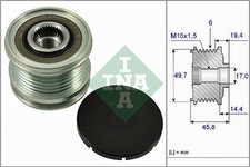 Schaeffler INA Generatorfreilauf 535 0168 10 f&uuml;r MERCEDES JEEP C218 A207 W204 GL