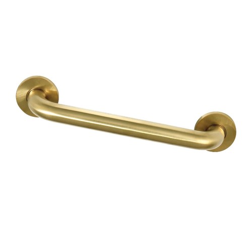 DR514127 Meridian 12" Grab Bar, 1-1/4" Diameter, Brushed Brass
