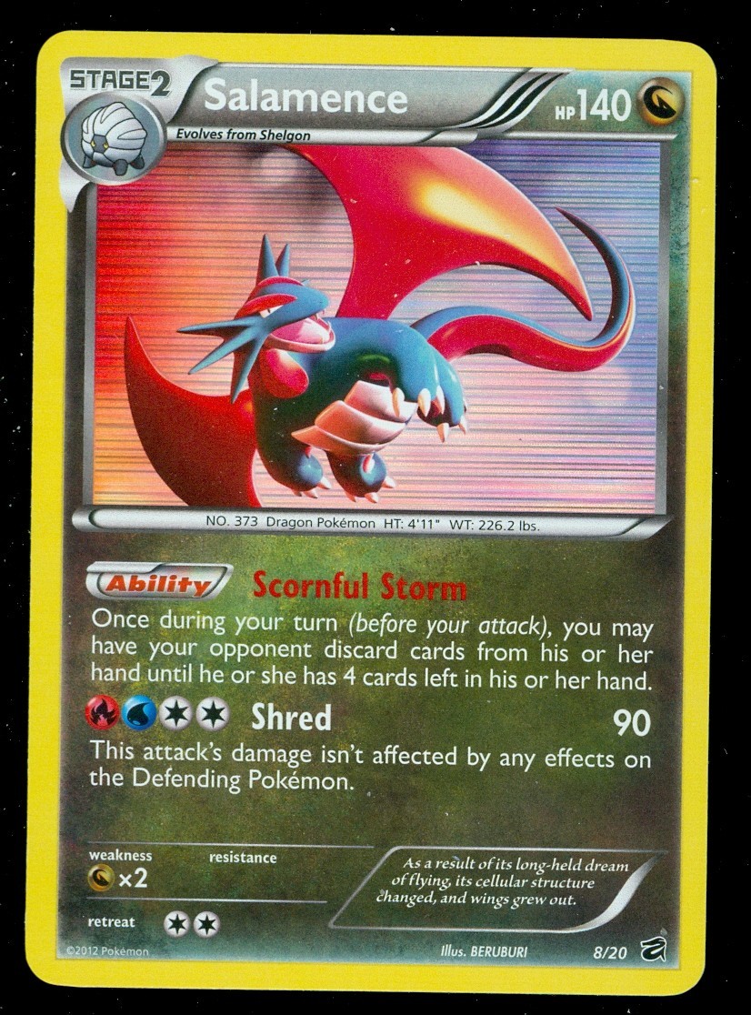 Pokemon SALAMENCE 8/20 Dragon Vault HOLO - MINT