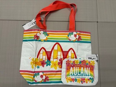 Aulani Disney Aloha Collection Tote Bag & Pouch Set Beach Shoulder Bag