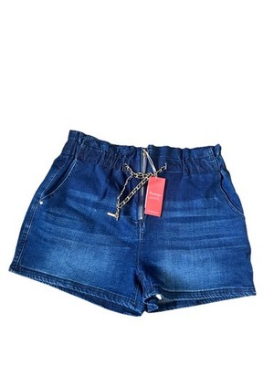 Flamingos   Jeans Woman s Size  2XL Blue Denim Mid rise Chain Drawstrings NWT