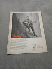 TBOOK49 MAGAZINWERBUNG 11X8" GIBSON GITARRE & VERSTÄRKER - TONY MOTTOLA
