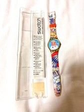 Swatch Yuri Gagarin 1990s Space Watch Rare Collectible Used