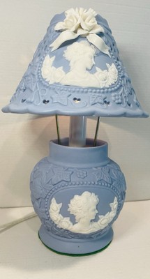 J.T.S.  Victorian Style Accent/Table/Lamp And Shade Electric Cameo Appearance 