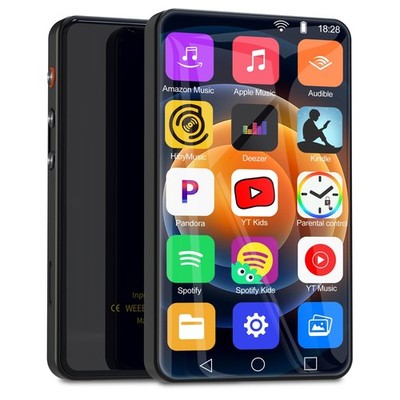 Portable 144GB Bluetooth MP3 Player with WiFi, 4'' Touch Screen, Spotify & More
