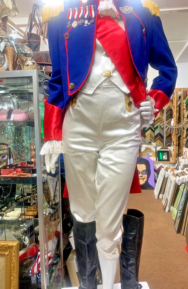 Uniforme de Oficial Naval Napoleónico - Chaqueta, Chaleco, Pantalones y Más Disfraz Militar Foto 2 de 4