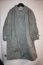 Military Austrian Trench Coat Rain Jacket OD Green Waterproof Overcoat 50" Chest