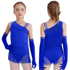 Kids Girls Dress Themed Party Costume Ballet Leotard Figure Skating Dancewear