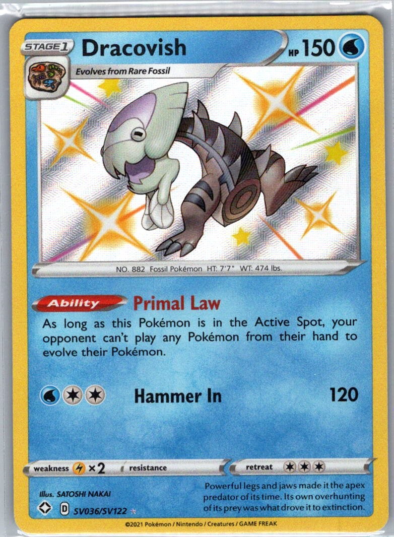 Dracovish SV036/SV122 Shining Fates: Shiny Vault - Pokemon Card - NM