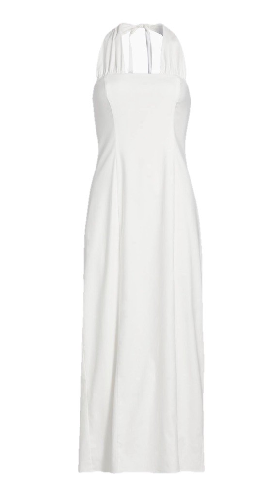 REFORMATION Bessi Linen Halterneck Midi-Dress Size 6