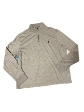 Polo Ralph Lauren Quarter Zip Cotton Pullover Sweater XL Gray