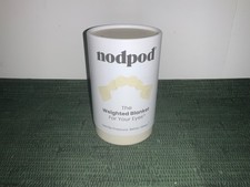 NEW NODPOD Weighted Sleep Eye Mask Calming Stress Relief- Tan/ Cream Color