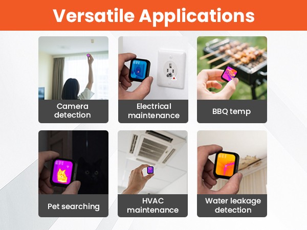 80X60 Mini Infrared Thermal Imager Small Thermal Imaging Camera ANXTECH