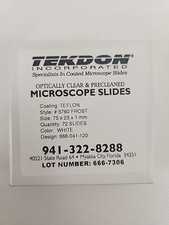 Tekdon microscope Microscopic Slides slide optically clear precleaned #5760 Fros