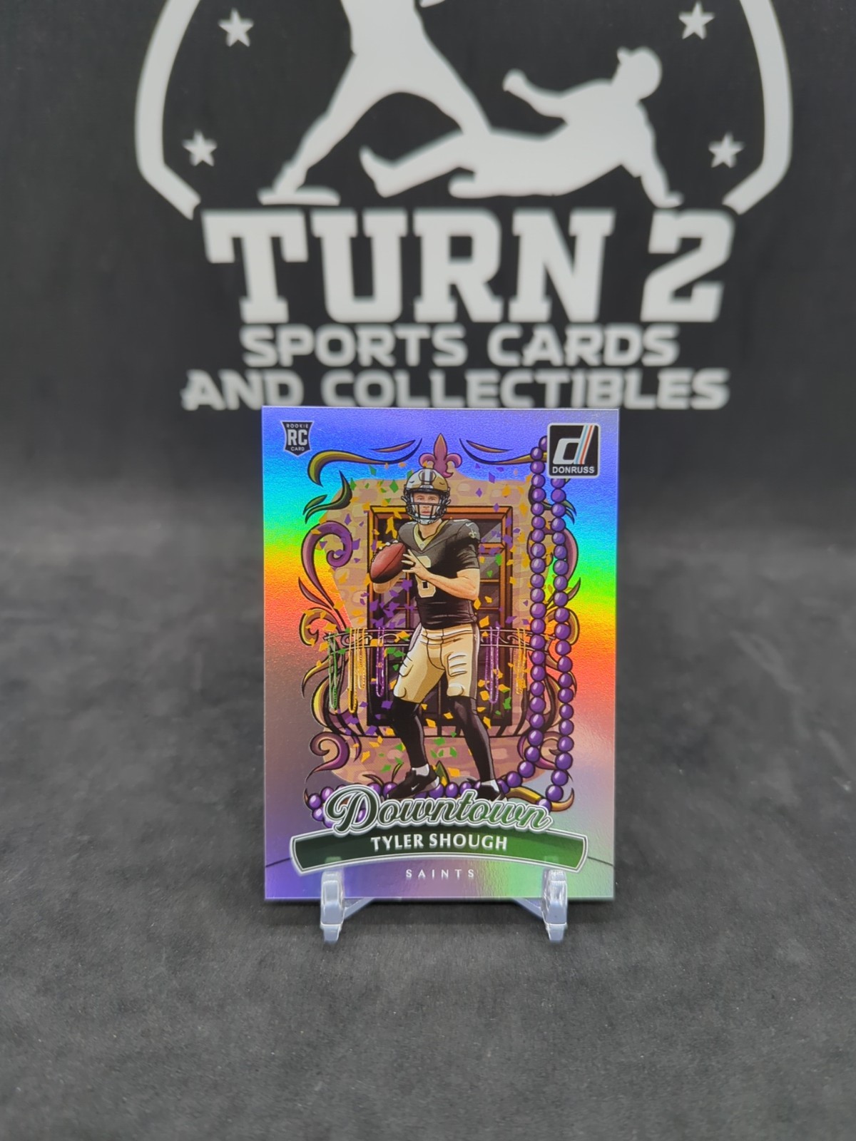 2025 Panini Donruss Tyler Shough RC #19 Downtown SP Rookie Case Hit Saints