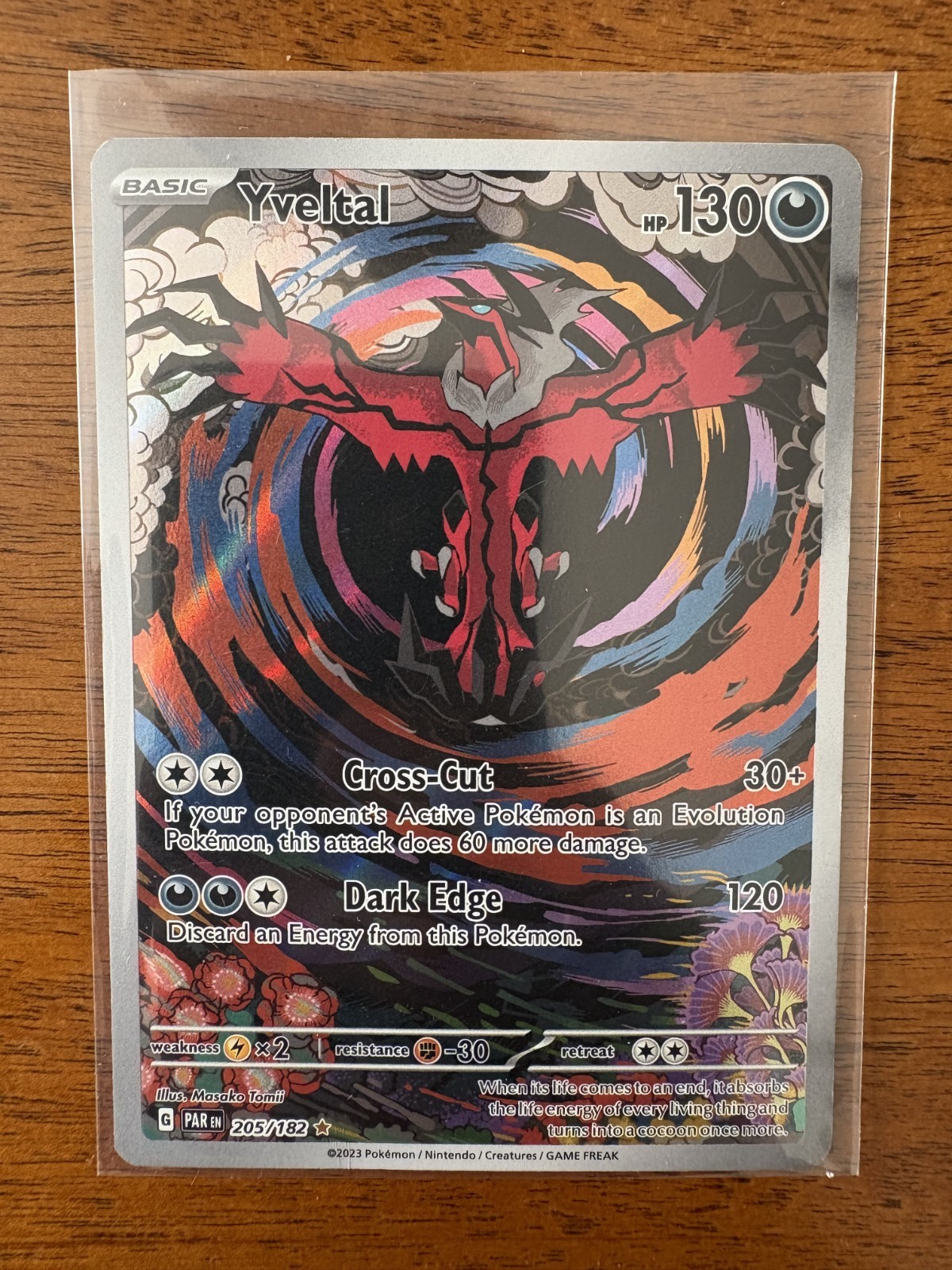 Yveltal 205/182 Illustration Rare Paradox Rift Pokemon Holo TCG Player