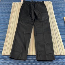 HappyChef Pants Mens Small Black Elastic Drawstring Kitchen Workwear HC04
