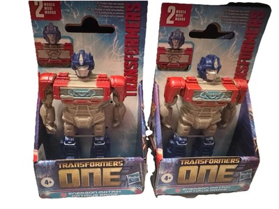 Set of 2- Transformers One Energon Matrix Optimus Prime Figure  4.5''- 2 MODES