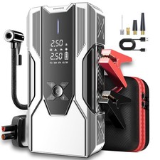 Emergency Portable Jump Starter with Air Compressor - 3000A 150PSI for Cars, ...