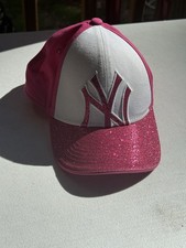 New York Yankees New Era 9FORTY Girls Child Adjustable Strap Back Hat
