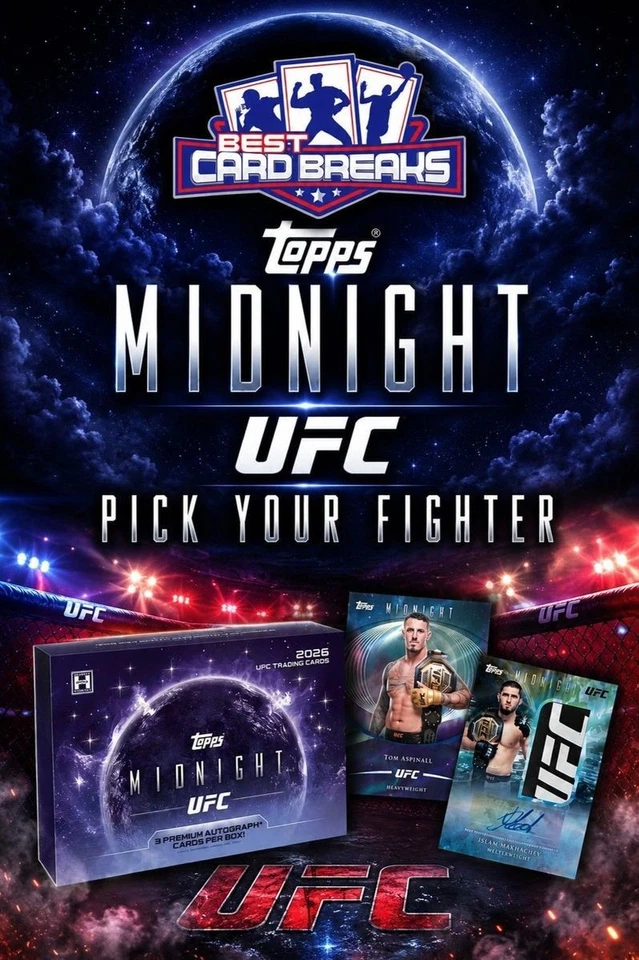 2026 Topps Midnight UFC 8 Box Case Pick Your Fighter #3