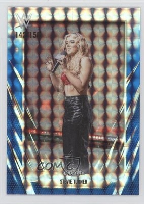 2026 Topps Chrome WWE Blue Geometric Refractor 142/150 Stevie Turner #147 17uv