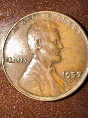 1957-D Error Strike Wheat Penny