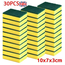30 Pack Kitchen Cleaning Sponges Scourers Washing Up Non-Scratch for Dish Pad