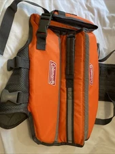 Coleman Dog Flotation Life Vest Sz  Small Reflective Straps Rescue Handle