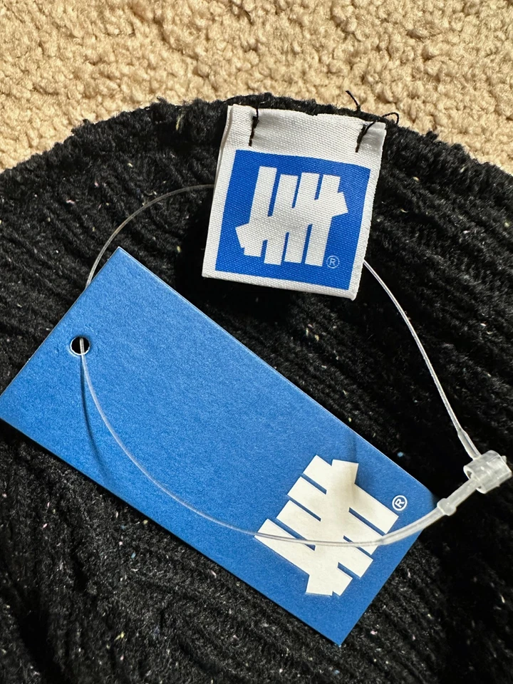 Undefeated 5 Strike ICON SPECKLED CUFF BEANIE Unisex hat warm Black NEW - Image 4 of 4